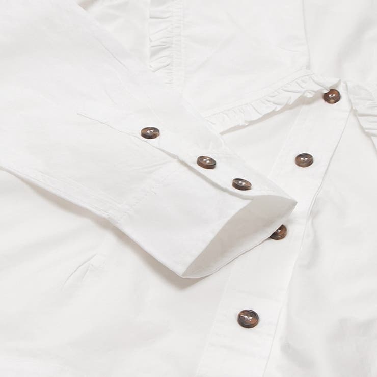 ガニー シャツ ブラウス ホワイト レディース GANNI F5778 151[品番