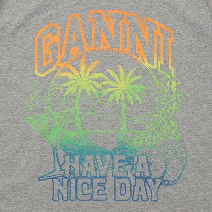 ガニーTシャツカットソーグレーレディースGANNIT3920921