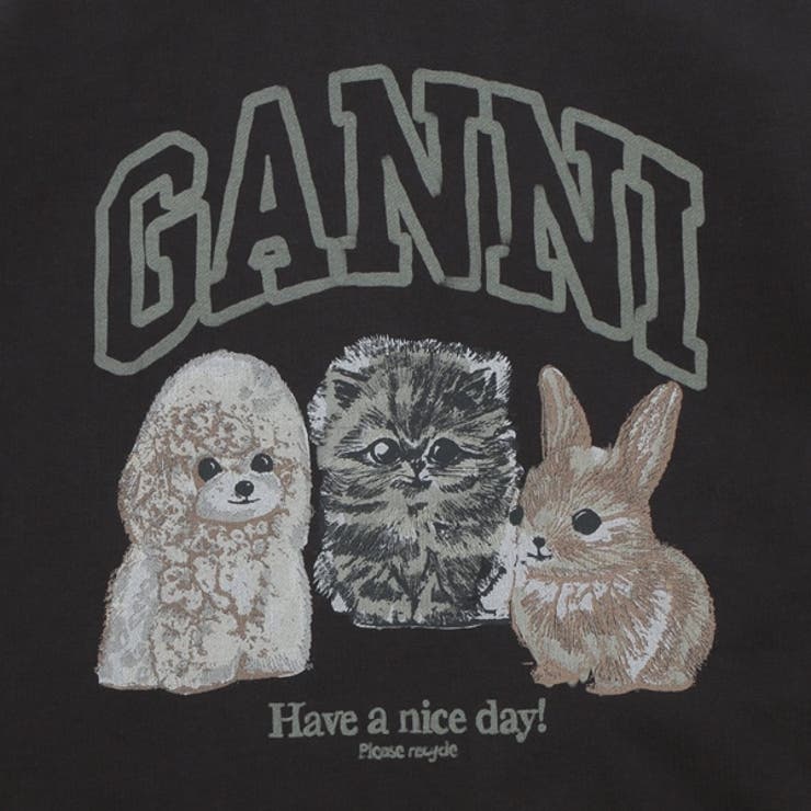GANNI パーカー　グレー　限定値下げ‼️ マルチカラー Ganni(ガニー) パーカー・フーディ(レディース