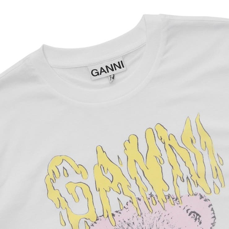 GANNI 猫イラスト Tシャツ Sサイズ GANNI ホワイト 猫イラスト Tシャツ - メルカリ