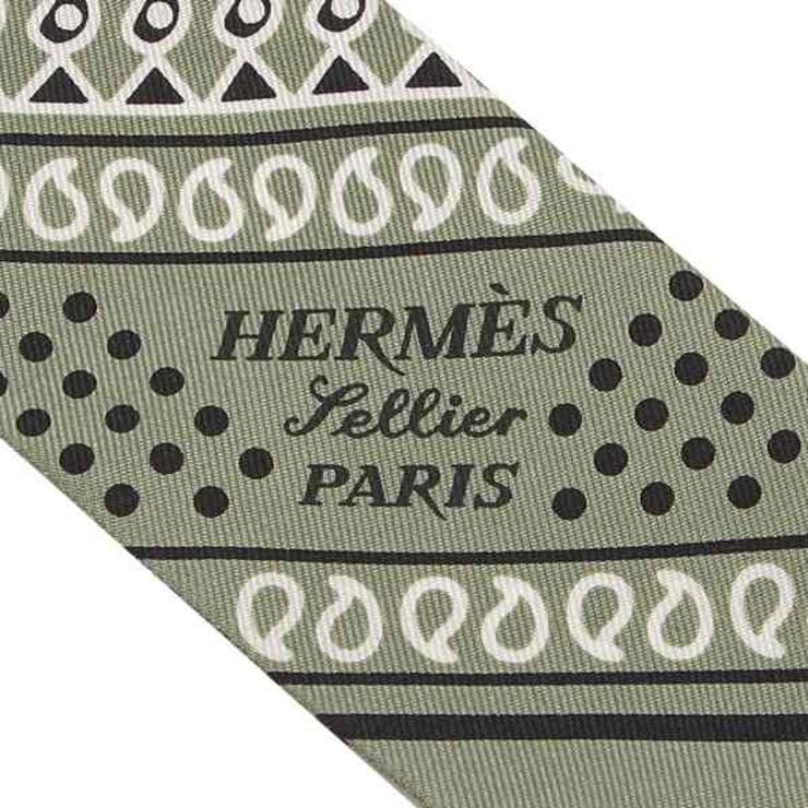 エルメススカーフエプロンドールバンダナツイリーネイビーホワイトレディースHERMESH062978S01