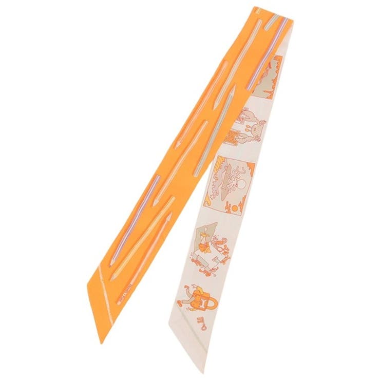 楽天市場】HERMES エルメス スカーフ カレ45 オレンジ 植物