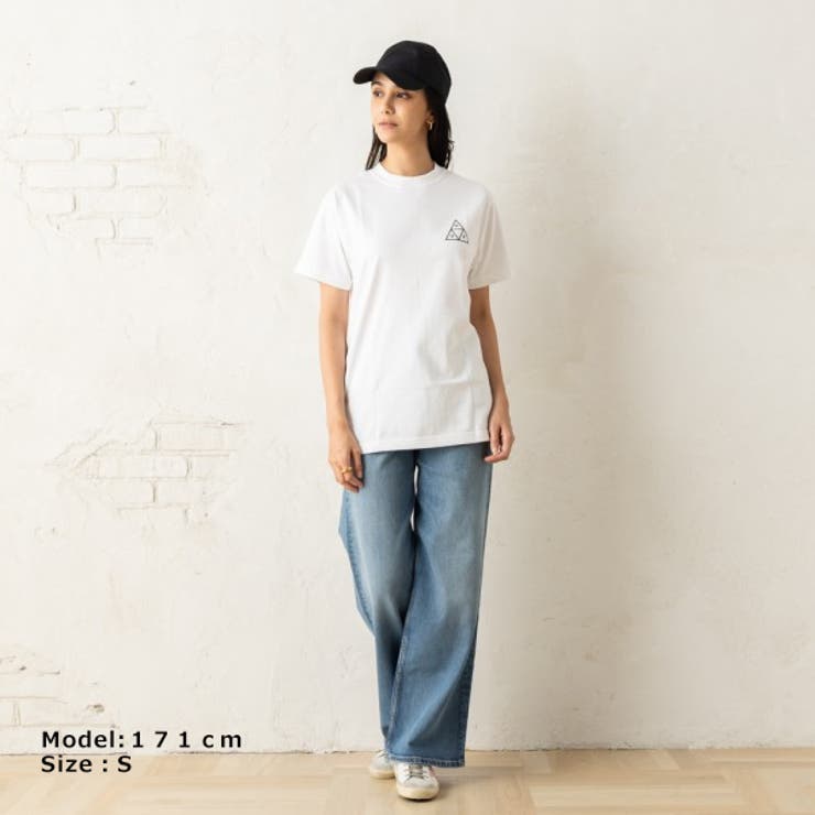 ハフTシャツカットソートリプルトライアングルロンTホワイトメンズレディースユニセックスHUFTS01953WHT