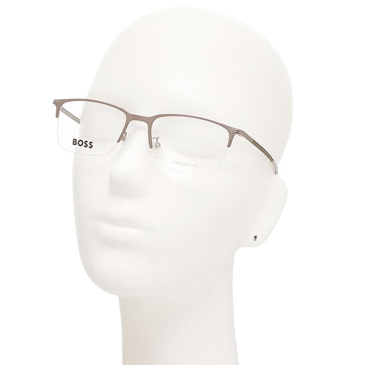 ヒューゴボスメガネフレーム眼鏡フレームアジアンフィットグレーシルバーメンズHUGOBOSS1616FR81