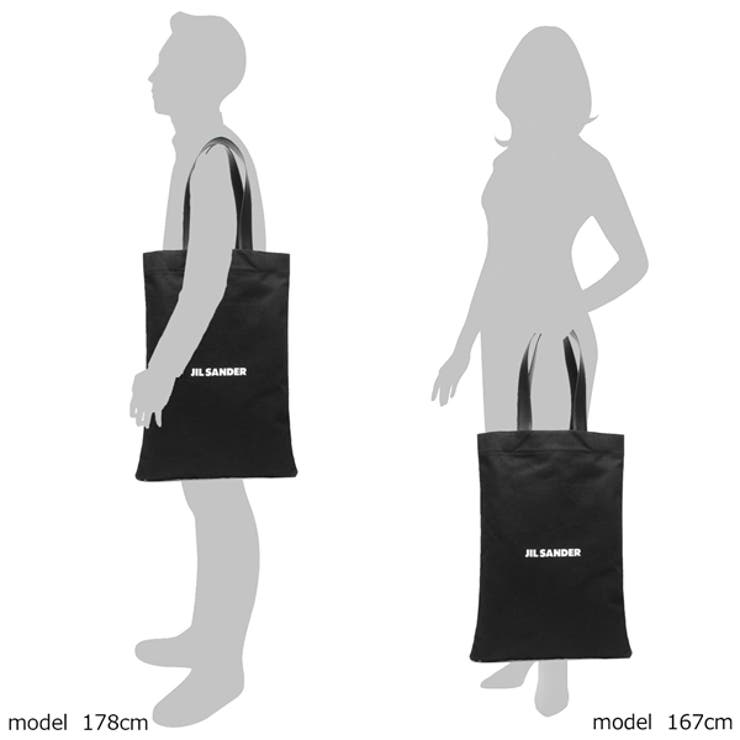 Jil Sander ジルサンダー ロゴ キャンバス トートバッグ (Jil