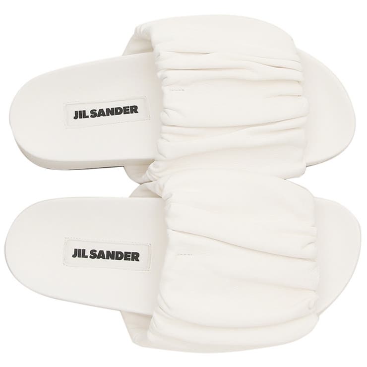ジルサンダーサンダルスライドホワイトレディースJILSANDERJ15WP0065P5057100