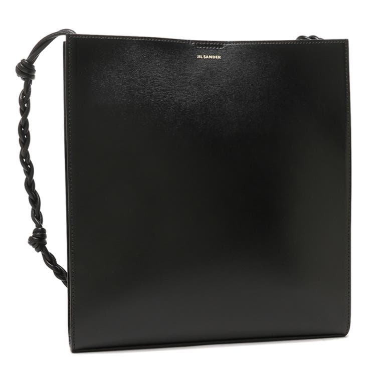 ジルサンダー レザートライアングルバッグ クラッチバッグ ブラック