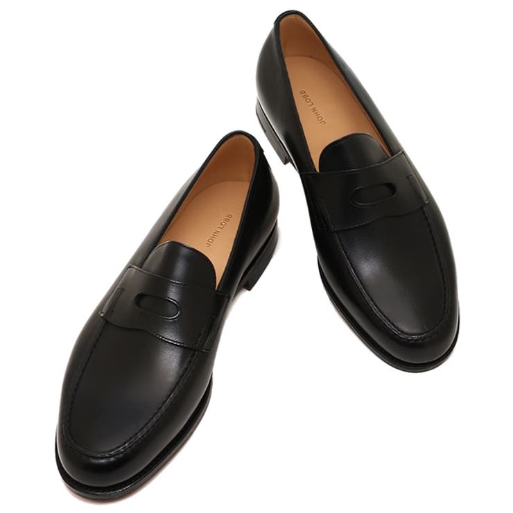 ジョンロブローファーオックスフォードロペスブラックメンズJOHNLOBB309031L1R