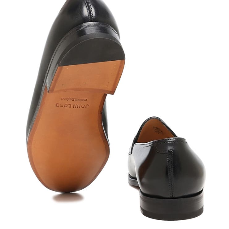 ジョンロブローファーオックスフォードロペスブラックメンズJOHNLOBB309031L1R