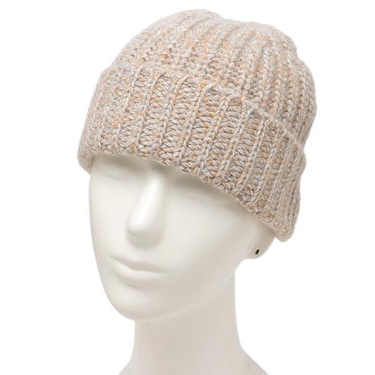 ジョンストンズ帽子ビーニーニット帽ベージュメンズレディースユニセックスJOHNSTONSHAT02850004533