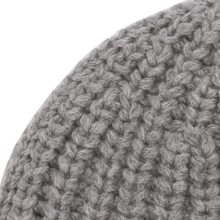 ジョンストンズ帽子ビーニーニット帽グレーメンズレディースユニセックスJOHNSTONSHAT02850HA0308