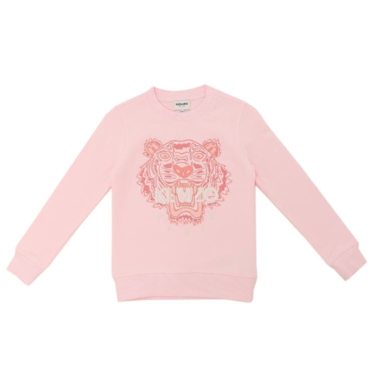 ケンゾー ロングTシャツ ロゴ プリントT ピンク キッズ KENZO