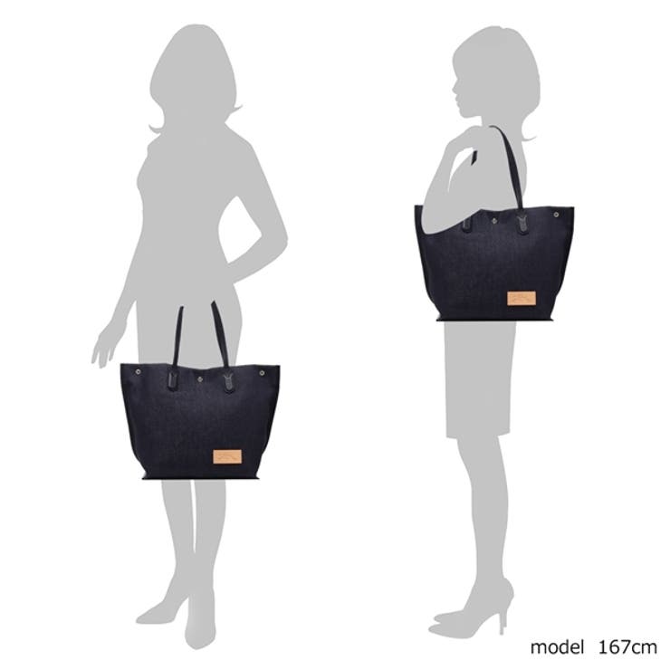 ロンシャン トートバッグ エッセンシャルデニム | AXES | 詳細画像4 