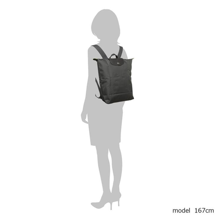 ロンシャンリュックバックパックプリアージュグリーングレーレディースLONGCHAMP10284919P66