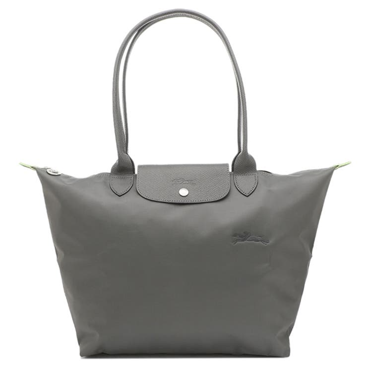 ロンシャントートバッグプリアージュグリーンLサイズグレーレディースLONGCHAMP1899919P66