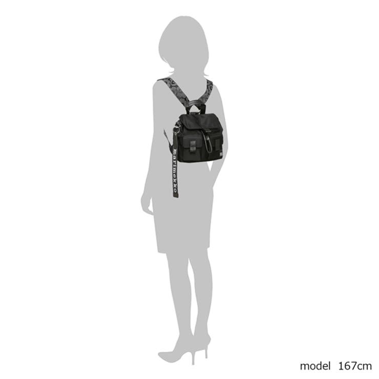 マリメッコリュックバックパックエブリシングUNIKKOウニッコブラックレディースMARIMEKKO091199009