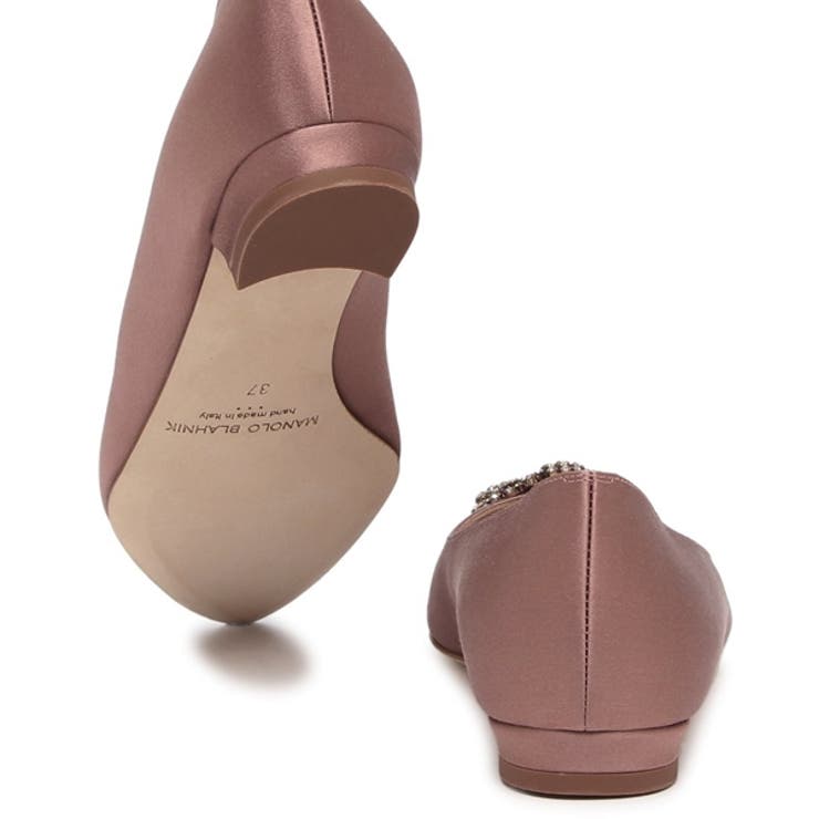 ☆アンクルストラップ付☆マノロブラニク ピンクゴールド 37サイズ