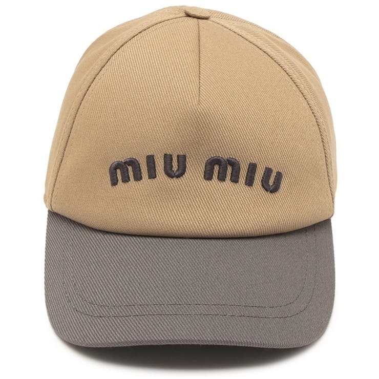 ★最終値下げ★MIU MIU キャップ カーキ(ベージュ)　M 中古・古着通販】MIU MIU (ミュウミュウ) キャップ ベージュ