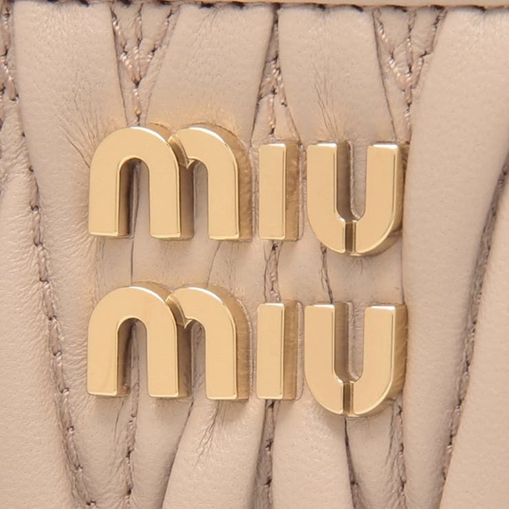 ミュウミュウ二つ折り財布マテラッセピンクレディースMIUMIU5ML5222FPPF0236