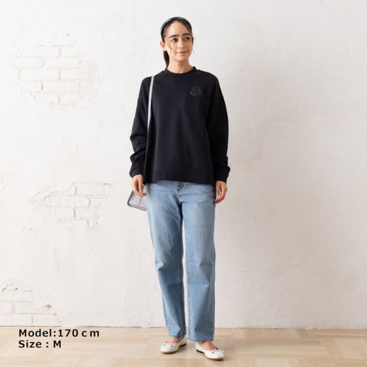 MONCLER モンクレール MAGLIA ete 刺繍 スウェット ブラック系 M