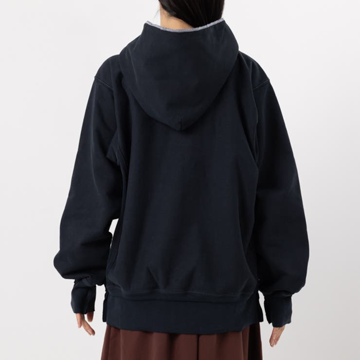 Maison Margiela パーカー エンジ系 2007425E0195 メゾンマルジェラ スウェットパーカー ブラック[品番