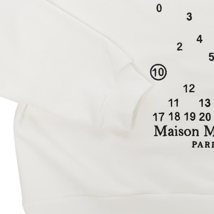 メゾンマルジェラスウェットシャツプルオーバートップスホワイトメンズMaisonMargielaS51GU0118S25540101