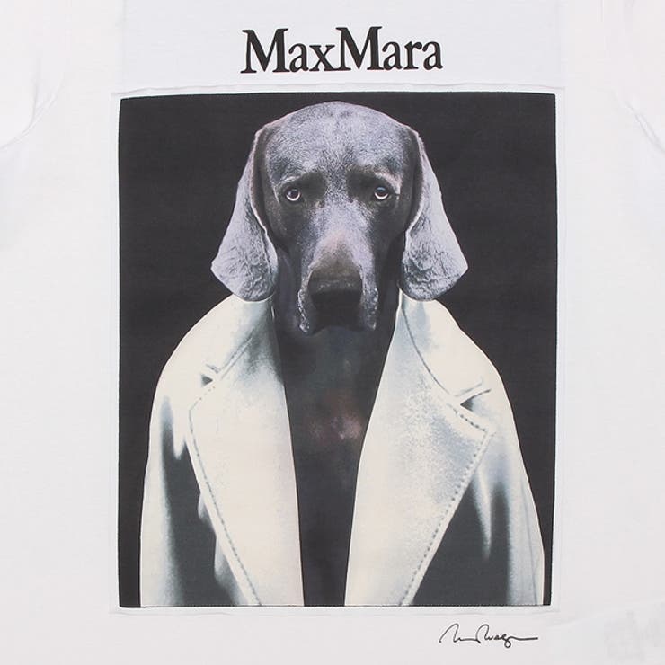マックスマーラTシャツカットソーチプリアホワイトブラックレディースMaxMara2421946071600013