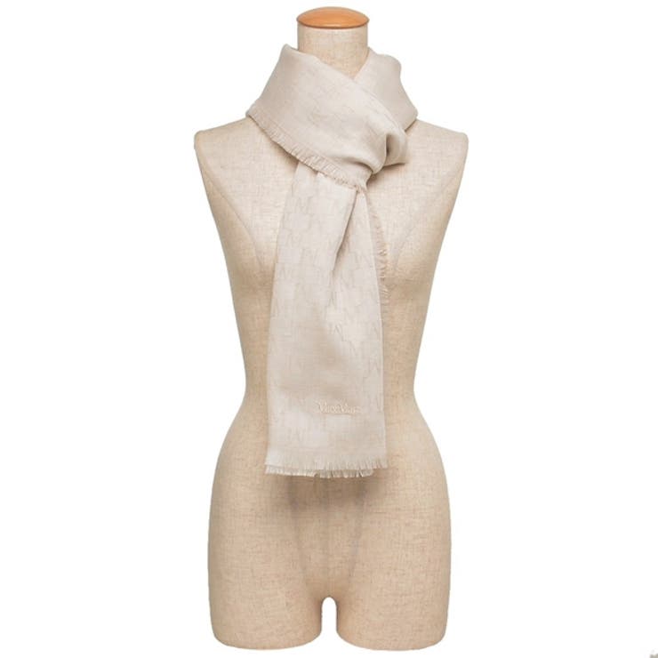 マックスマーラ ストール ホワイト | AXES | 詳細画像2 