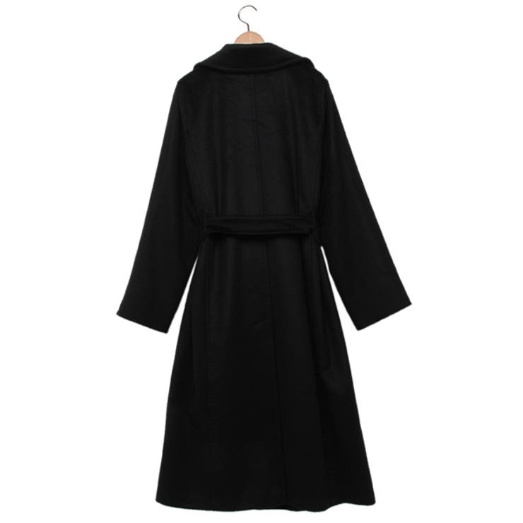 マックスマーラコートマニュエラベルト付きブラックレディースMaxMara2421016012600002