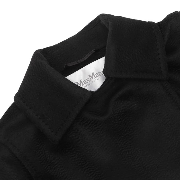 マックスマーラコートマニュエラベルト付きブラックレディースMaxMara2421016012600002