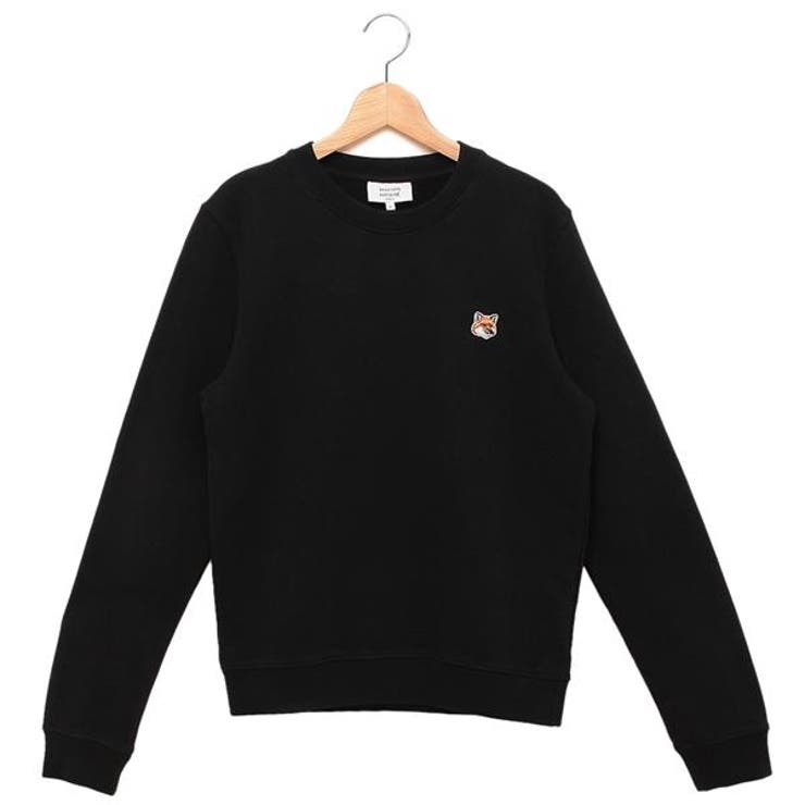メゾンキツネスウェットフォックスヘッドパッチブラックレディースMAISONKITSUNELW00302KM0001P199