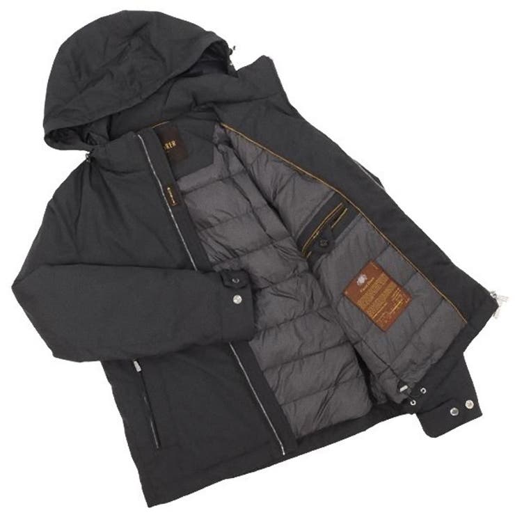 ムーレーダウンジャケットコートグレーメンズMOORERALBINIPUMDARKGREY