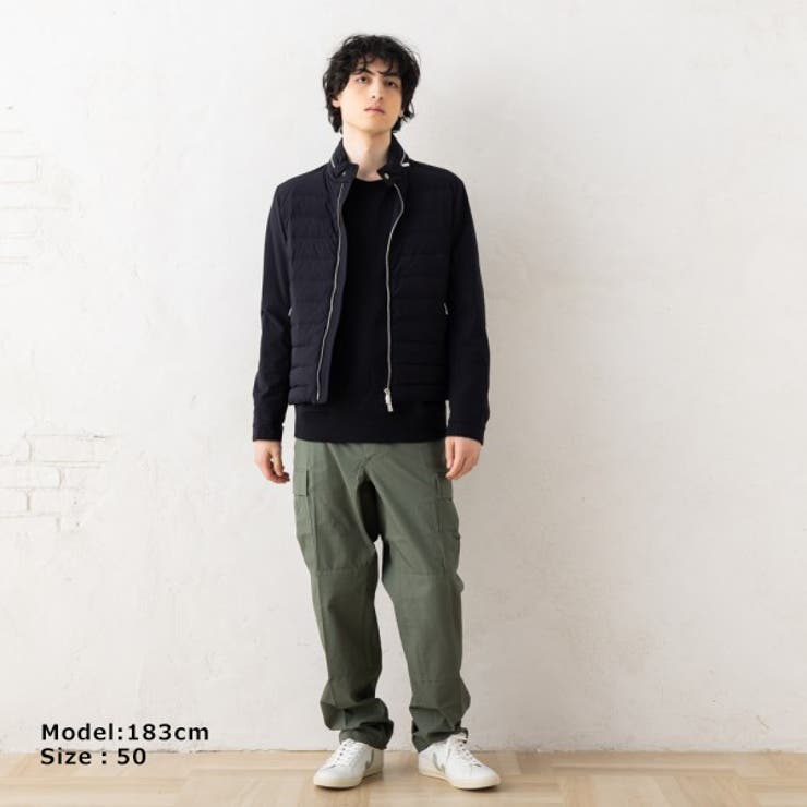 ムーレーブルゾンフィリッポネイビーメンズMOORERFILIPPOKNU0402