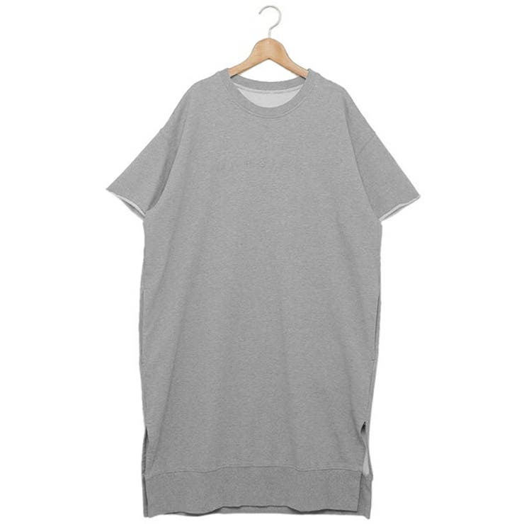 エムエムシックスメゾンマルジェラトップスワンピースドレスグレーレディースMM6MaisonMargielaS52CT0650S25337858M