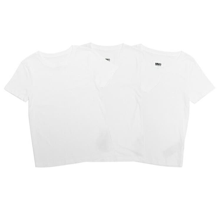 エムエムシックスメゾンマルジェラTシャツ半袖カットソートップスホワイトレディースMM6MaisonMargielaS52GC0280S244051003枚セット