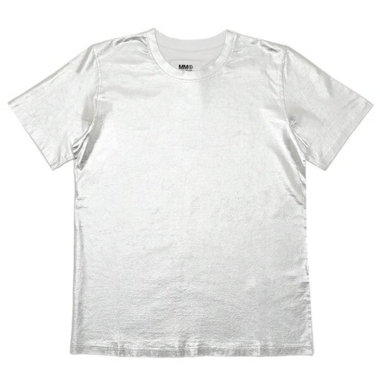 エムエムシックスメゾンマルジェラTシャツシルバーホワイトレディースMM6MaisonMargielaS52GC0282S23588972