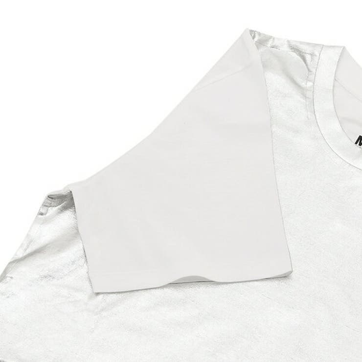 エムエムシックスメゾンマルジェラTシャツシルバーホワイトレディースMM6MaisonMargielaS52GC0282S23588972