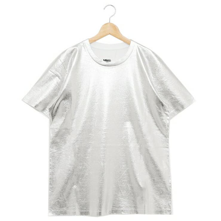 エムエムシックスメゾンマルジェラTシャツシルバーホワイトレディースMM6MaisonMargielaS52GC0282S23588972