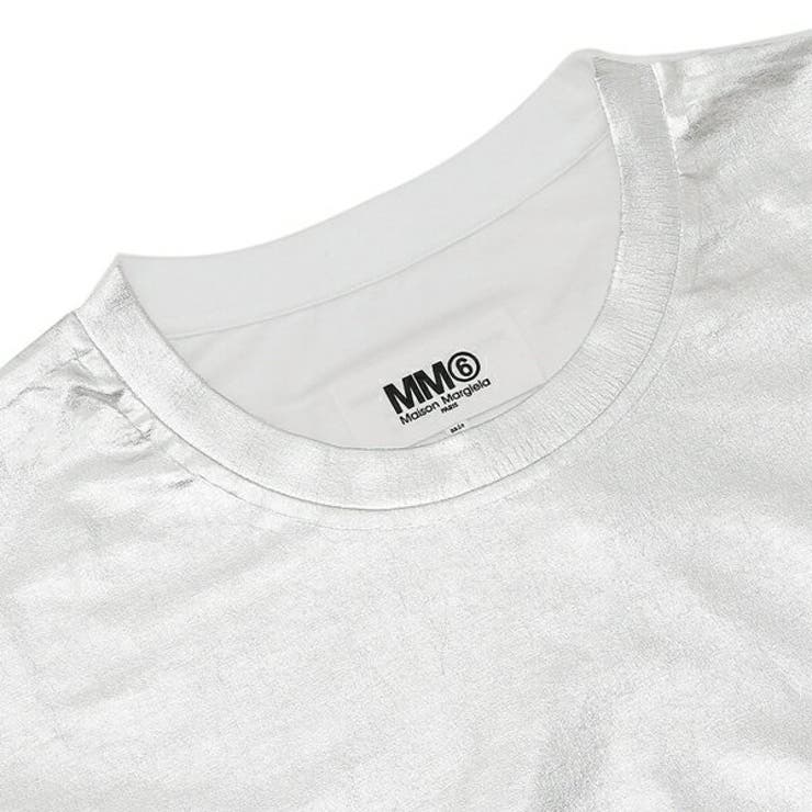 エムエムシックスメゾンマルジェラTシャツシルバーホワイトレディースMM6MaisonMargielaS52GC0282S23588972