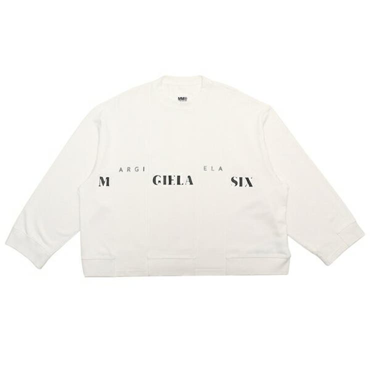 エムエムシックスメゾンマルジェラスウェットシャツホワイトレディースMM6MaisonMargielaS52GU0192S25537101