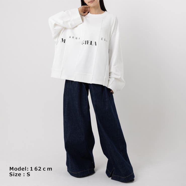 エムエムシックスメゾンマルジェラスウェットシャツホワイトレディースMM6MaisonMargielaS52GU0192S25537101