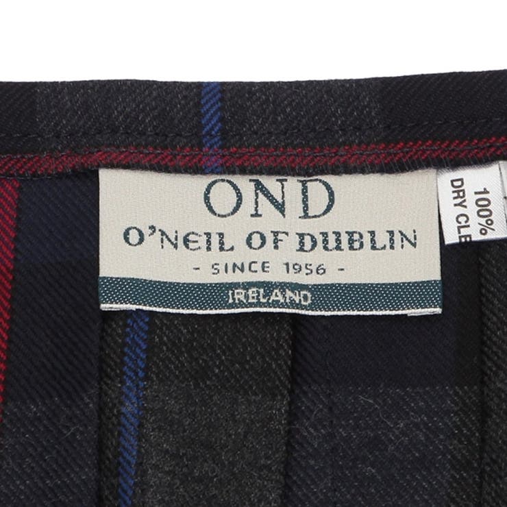 オニールオブダブリンスカートファッションロングキルト81cmグレーマルチカラーレディースONEILOFDUBLIN12481