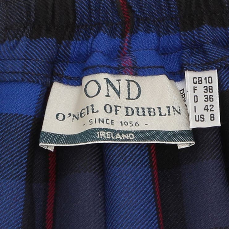 オニールオブダブリンスカートレギュラーイージーキルト73cmブルーマルチカラーレディースONEILOFDUBLIN5073
