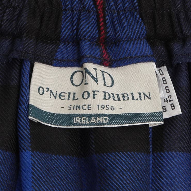 オニールオブダブリンスカートロングイージーキルト83cmブルーマルチカラーレディースONEILOFDUBLIN5083