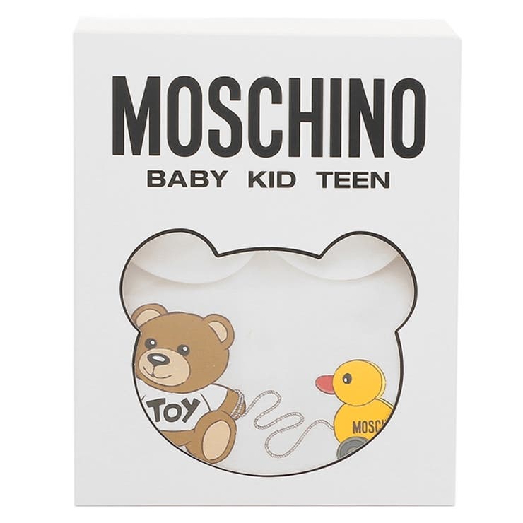 モスキーノベビー服テディベアホワイトキッズMOSCHINOMMY056LBA0010063