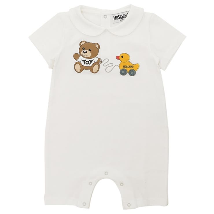 モスキーノベビー服テディベアホワイトキッズMOSCHINOMMY056LBA0010063