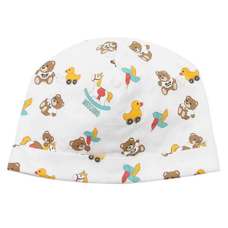 モスキーノベビー服テディベアホワイトキッズMOSCHINOMMY056LBA0010063