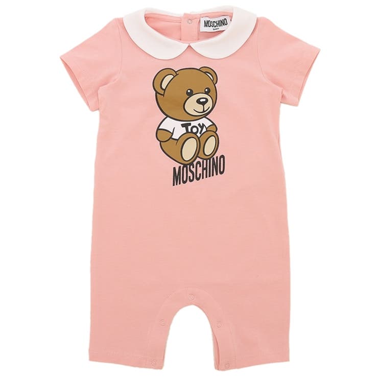 モスキーノロンパース帽子ギフトセットテディベアピンクキッズMOSCHINOMUY056-LBA1050209