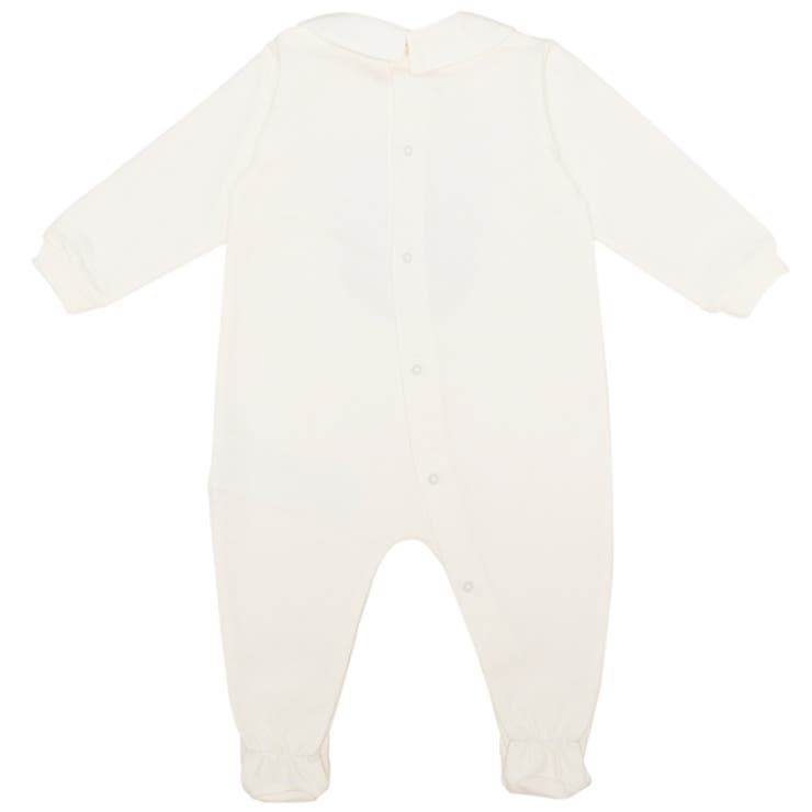 モスキーノベビー服ベビー用品テディベア帽子スタイロンパースホワイトキッズMOSCHINOMUY067LCA1910063