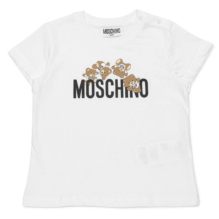 モスキーノ子供服TシャツカットソーテディベアホワイトキッズMOSCHINOMWM032LAA0310101